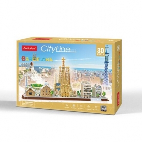 Cubic Fun Пъзел 3D Barcelona 186ч. 