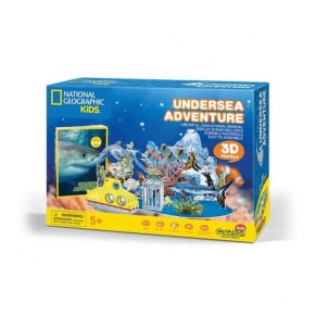 Cubic Fun - Пъзел 3D National Geographic Kids Подводно Приключение 63ч. 