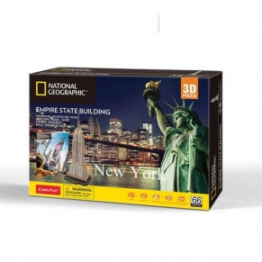 Cubic Fun Пъзел 3D National Geographic Empire State Building 66ч. 