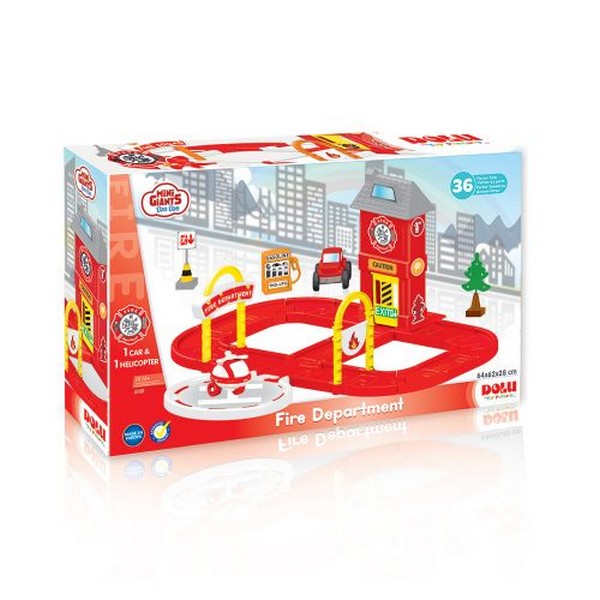 Продукт DOLU MINI GIANTS - Пожарна станция 36ч.  - 0 - BG Hlapeta