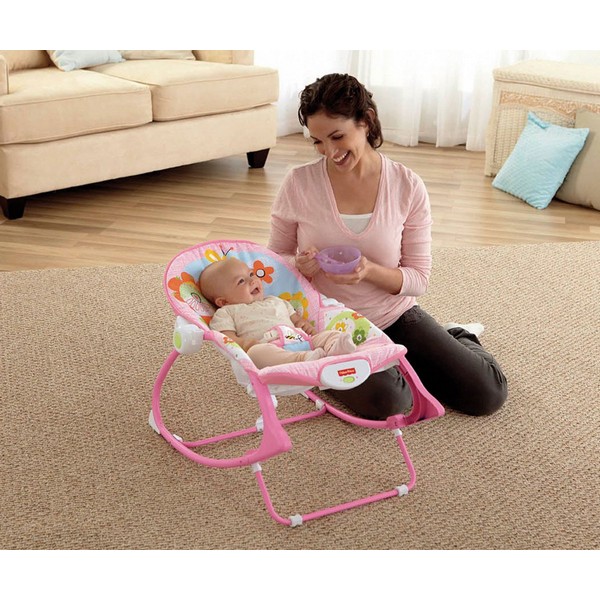 Продукт Fisher Price - Бебешки шезлонг със зайчета, розов - 0 - BG Hlapeta