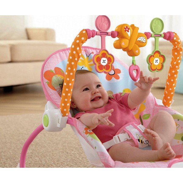 Продукт Fisher Price - Бебешки шезлонг със зайчета, розов - 0 - BG Hlapeta