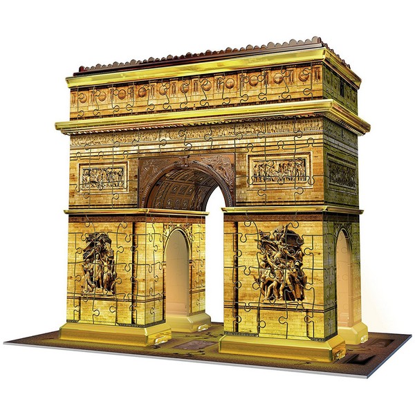 Продукт Ravensburger - 3D Пъзел Триумфалната арка през нощта - 216 ел. - 0 - BG Hlapeta