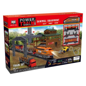 POWER TRAIN -Товарен влак с дъскорезница 