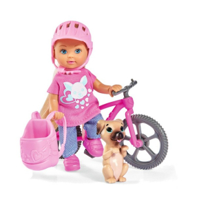 Simba Evi LOVE Holiday Bike - Кукла Еви напълно екипирана с велосипед