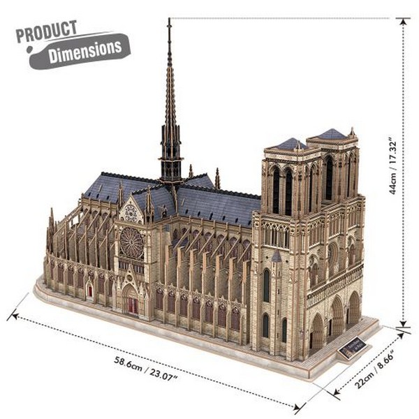 Продукт Cubic Fun Пъзел 3D Notre Dame de Paris 293ч. Master Collection - 3D пъзел  - 0 - BG Hlapeta