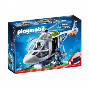 Playmobil - Полицейски хеликоптер с LED светлина