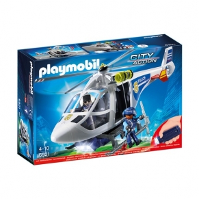 Playmobil - Полицейски хеликоптер с LED светлина