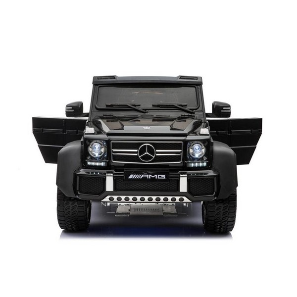 Продукт Двуместен акумулаторен джип Mercedes G63 6X6, 2X12V, MP4 (Видео) с меки гуми и кожени седалки - 0 - BG Hlapeta