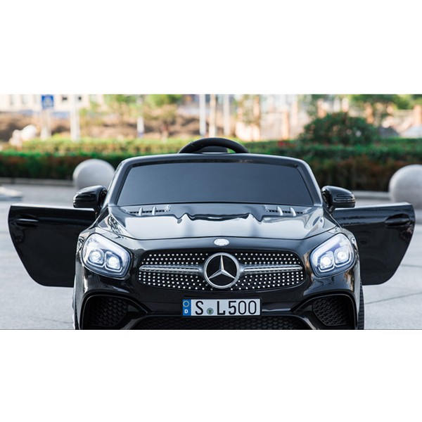 Продукт Акумулаторна кола Mercedes Benz SL500 AMG, 12V с меки гуми и кожена седалка - 0 - BG Hlapeta