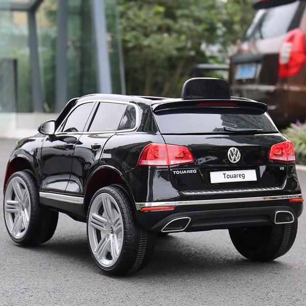 Продукт Акумулаторен джип Volkswagen Touareg, 12V, MP4 (Видео) с меки гуми и кожена седалка  - 0 - BG Hlapeta