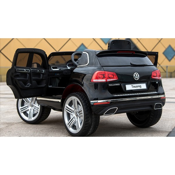 Продукт Акумулаторен джип Volkswagen Touareg, 12V, MP4 (Видео) с меки гуми и кожена седалка  - 0 - BG Hlapeta