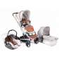 Продукт Kikkaboo Divaina 3в1 - Бебешка количка със седалка, зимен кош, кошче за кола, адаптор - 3 - BG Hlapeta