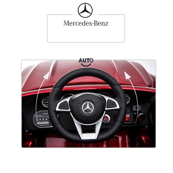 Продукт Акумулаторна кола Mercedes Benz C63,12V с кожена седалка и меки гуми - 0 - BG Hlapeta