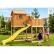 Fungoo MY SIDE - дървена детска площадка с къщичка пързалка 1