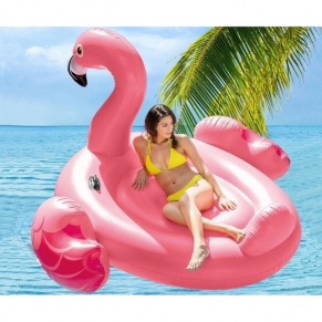 Intex Mega Flamingo - Надуваем остров Розово фламинго, 218х211х136см.