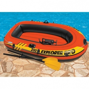 Intex Explorer Pro 200 Set - Надуваема лодка комплект, 196x102x33см.