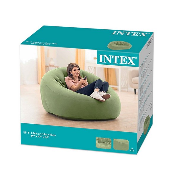 Продукт Intex Beanless Bag Club - Надуваемо кресло, 124х119х76см. - 0 - BG Hlapeta