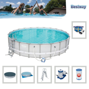 Bestway - Сглобяем басейн с помпа 671 cm x 132 cm