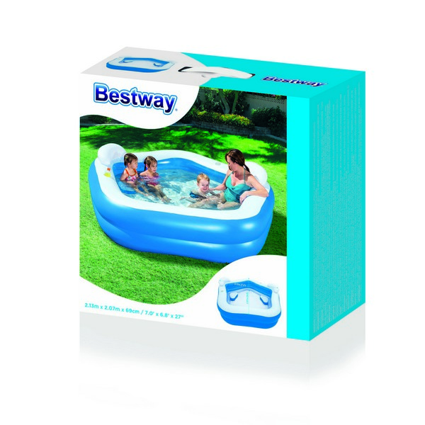 Продукт Bestway - Надуваем басейн с 2 възглавнички 213 x 207 x 69 см. - 0 - BG Hlapeta