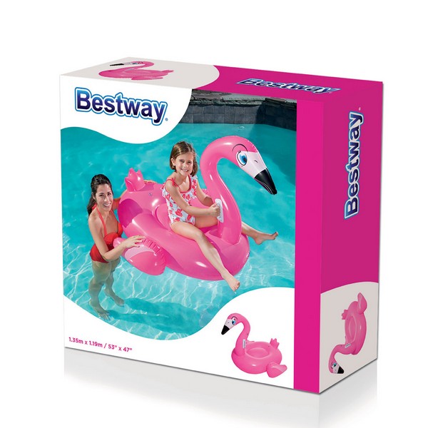 Продукт Bestway - Фламинго розово 135x119см - 0 - BG Hlapeta