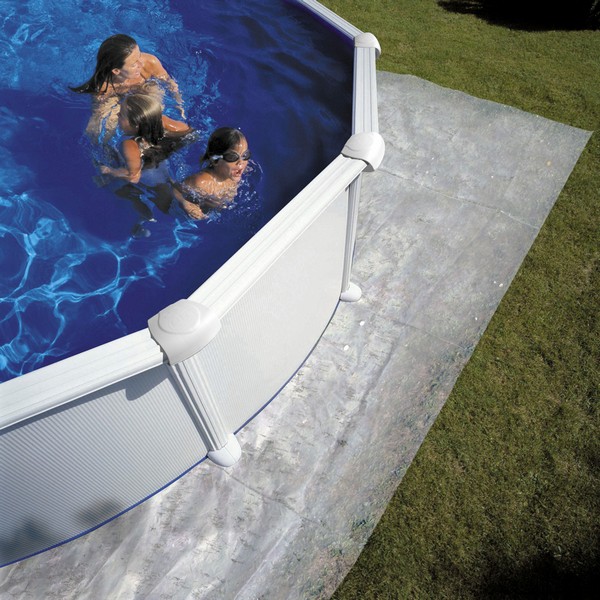 Продукт GRE ATLANTIC - Сглобяем басейн с метална стена  ,овал, 610 x 375 h 132см. - 0 - BG Hlapeta
