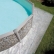 GRE CERDENA - Сглобяем басейн с метална стена ,овал, имитация на камък, 610 x 375 h 120см. 2