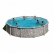 GRE CERDENA - Сглобяем басейн с метална стена , кръг, имитация на камък, ф460 h 120см. 3