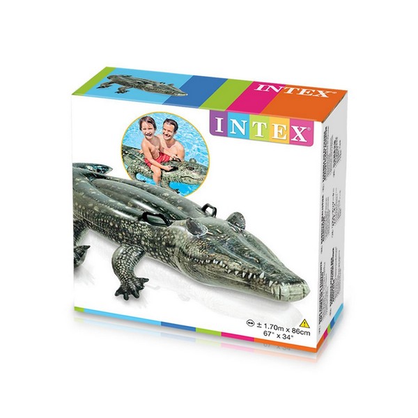 Продукт Intex Realistic Gator Ride-on - Надуваема играчка Алигатор, 170х86см. - 0 - BG Hlapeta