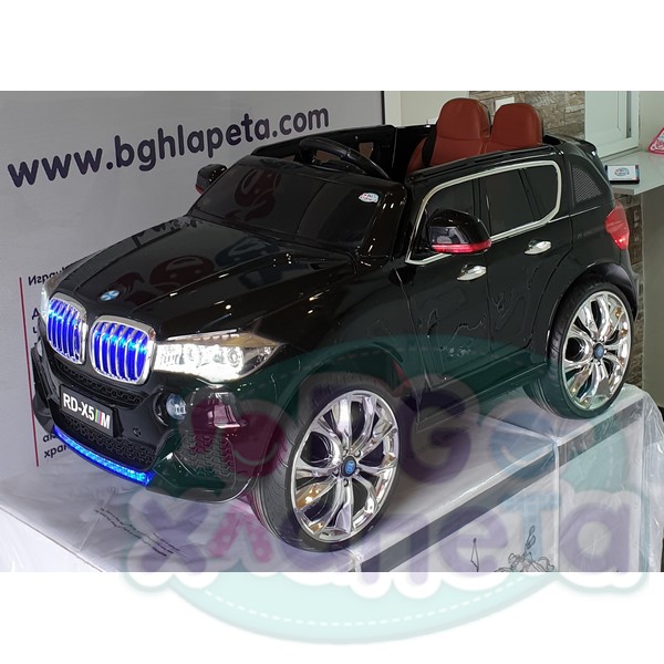 Продукт Акумулаторен джип BMW X5 12V Wi Fi с дисплей/видео и кож.седалка - 0 - BG Hlapeta