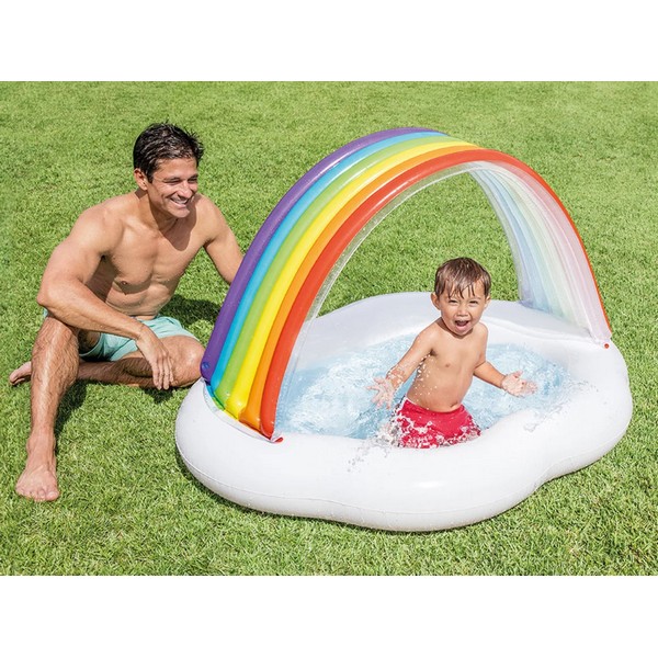Продукт INTEX - Бебешки надуваем басейн със сенник Дъга  - 0 - BG Hlapeta