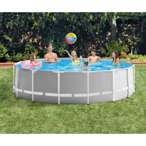 Intex Prism Frame - Сглобяем басейн с филтърна помпа, 457x122см.