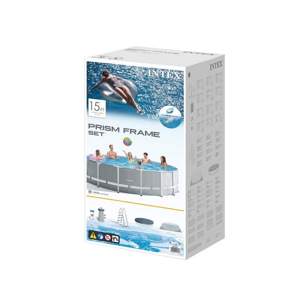Продукт Intex Prism Frame - Сглобяем басейн с филтърна помпа, 457x122см. - 0 - BG Hlapeta