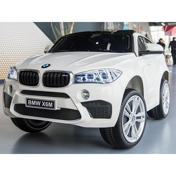 Продукт Акумулаторен джип BMW X6M, 12V с меки гуми и кожена седалка - 0 - BG Hlapeta