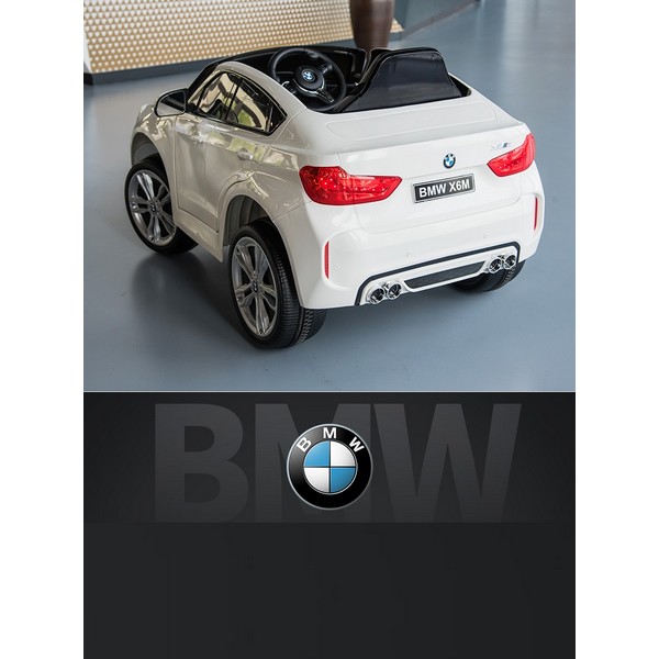 Продукт Акумулаторен джип BMW X6M, 12V с меки гуми и кожена седалка - 0 - BG Hlapeta