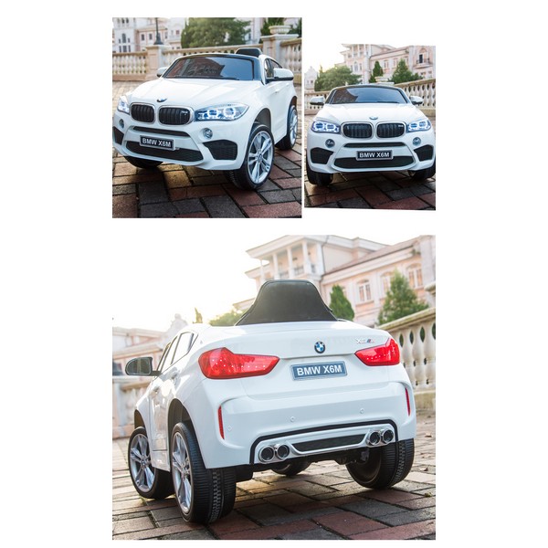 Продукт Акумулаторен джип BMW X6M, 12V с меки гуми и кожена седалка - 0 - BG Hlapeta