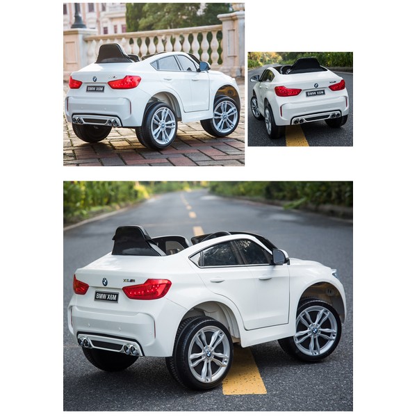 Продукт Акумулаторен джип BMW X6M, 12V с меки гуми и кожена седалка - 0 - BG Hlapeta