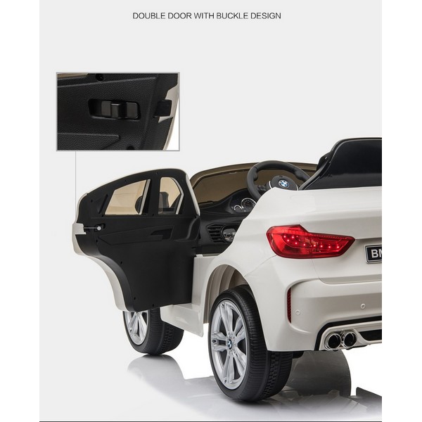 Продукт Акумулаторен джип BMW X6M, 12V с меки гуми и кожена седалка - 0 - BG Hlapeta