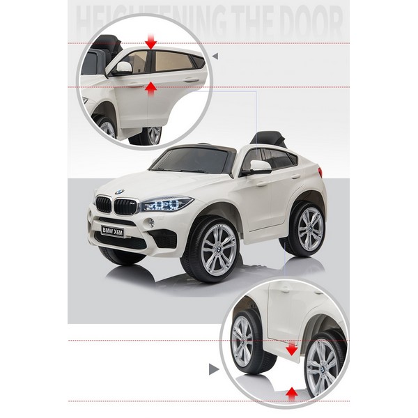 Продукт Акумулаторен джип BMW X6M, 12V с меки гуми и кожена седалка - 0 - BG Hlapeta