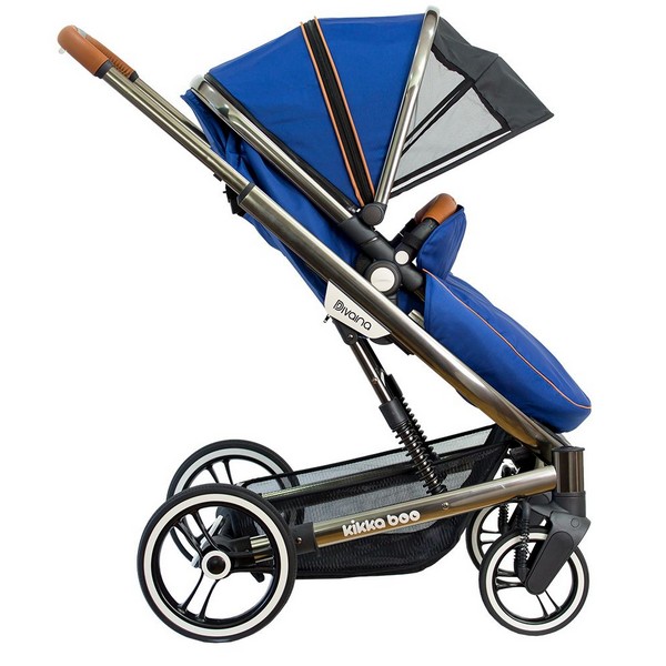 Продукт KikkaBoo Divaina TrueNavi Blue - Комбинирана бебешка количка 2 в 1  с кош за новородено - 0 - BG Hlapeta