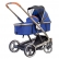 KikkaBoo Divaina TrueNavi Blue  - Комбинирана бебешка количка 2 в 1 с трансф. седалка 