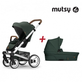 Mutsy Nio Standard - Пакет Шаси + Кош за новородено, седалка и сенник Mutsy Nio Adventure  
