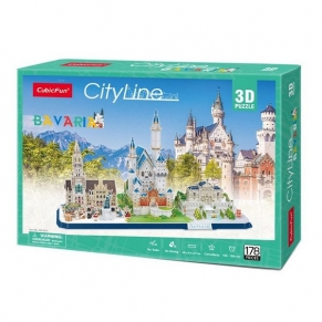 CubicFun CITY LINE BAVARIA - 3D Пъзел  178 части 