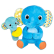 WINFUN LITTLE PALS - Плюшен слон с бебе слонче-дрънкалка  3