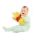 CLEMENTONI BABY - Плюшено мече Мечо Пух със светещо коремче 
