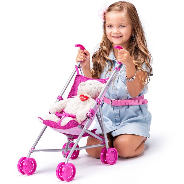 Продукт Woody - Детска количка за кукли, сгъваема - 0 - BG Hlapeta