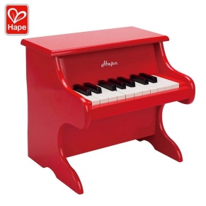 Hape - Детско дървено пиано Червено 