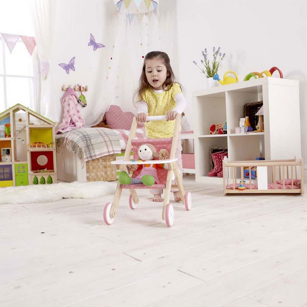 Продукт Hape - Детска дървена количка за кукли  - 0 - BG Hlapeta