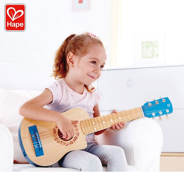 Продукт Hape Blue Lagoon - Детска дървена китара 65см   - 0 - BG Hlapeta