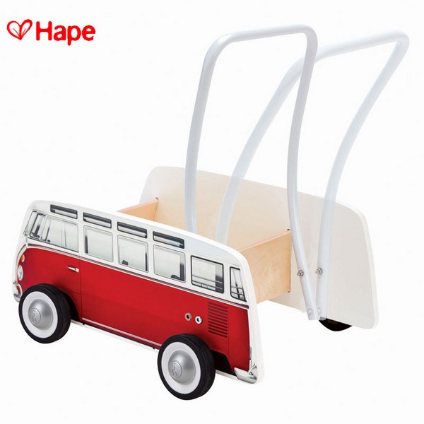 Продукт Hape Red Bus - Детска дървена проходилка  - 0 - BG Hlapeta